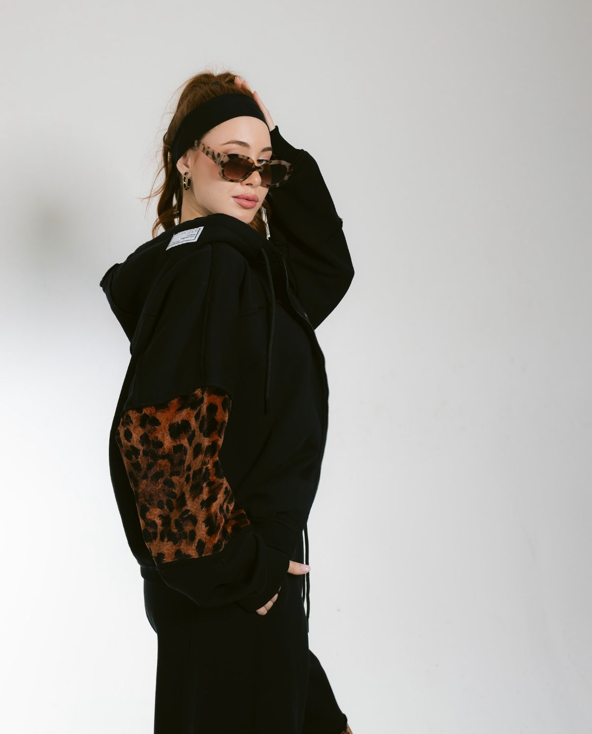 Milton X leopard Tracksuit-black