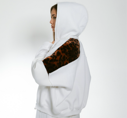 Milton X leopard Tracksuit-white