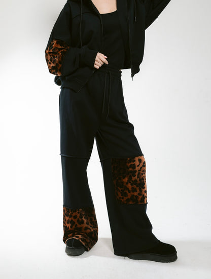 Milton X leopard Tracksuit-black