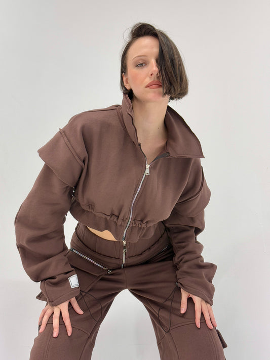 Playing Pockets Tracksuit-Brown