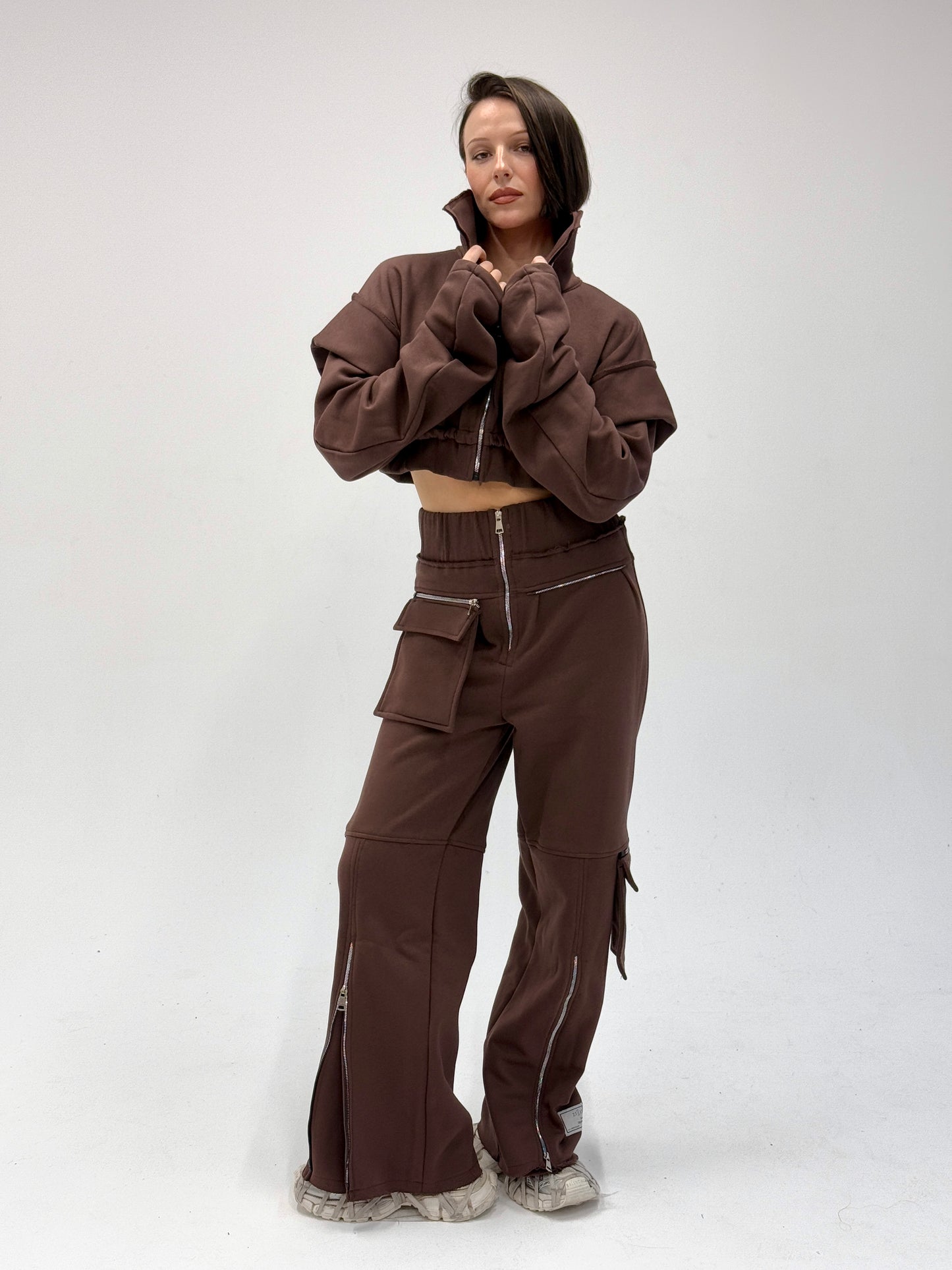 Playing Pockets Tracksuit-Brown