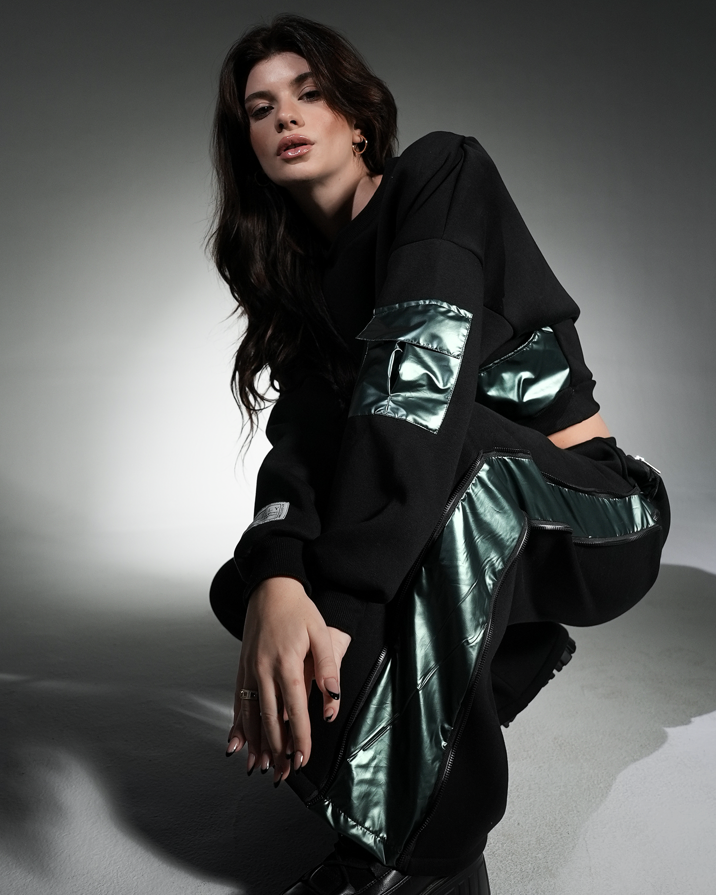 Metallic tracksuit