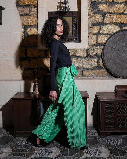 Panta Skirt Plisse Green