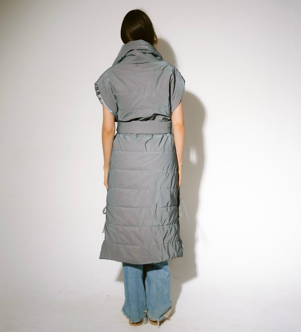 Puffer vest- Grey