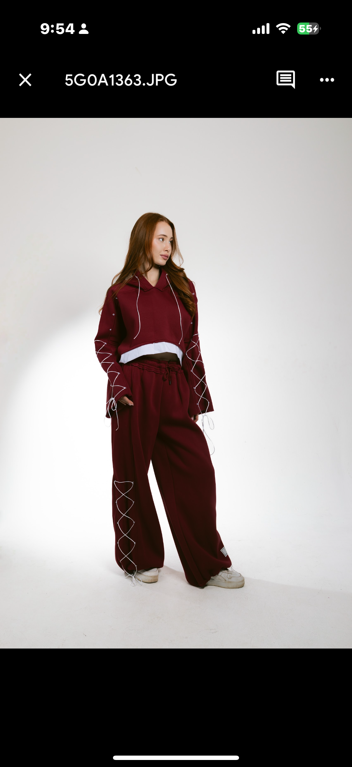 Entanglement tracksuit-burgendy