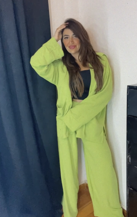 Lime Pants + Kimono CY