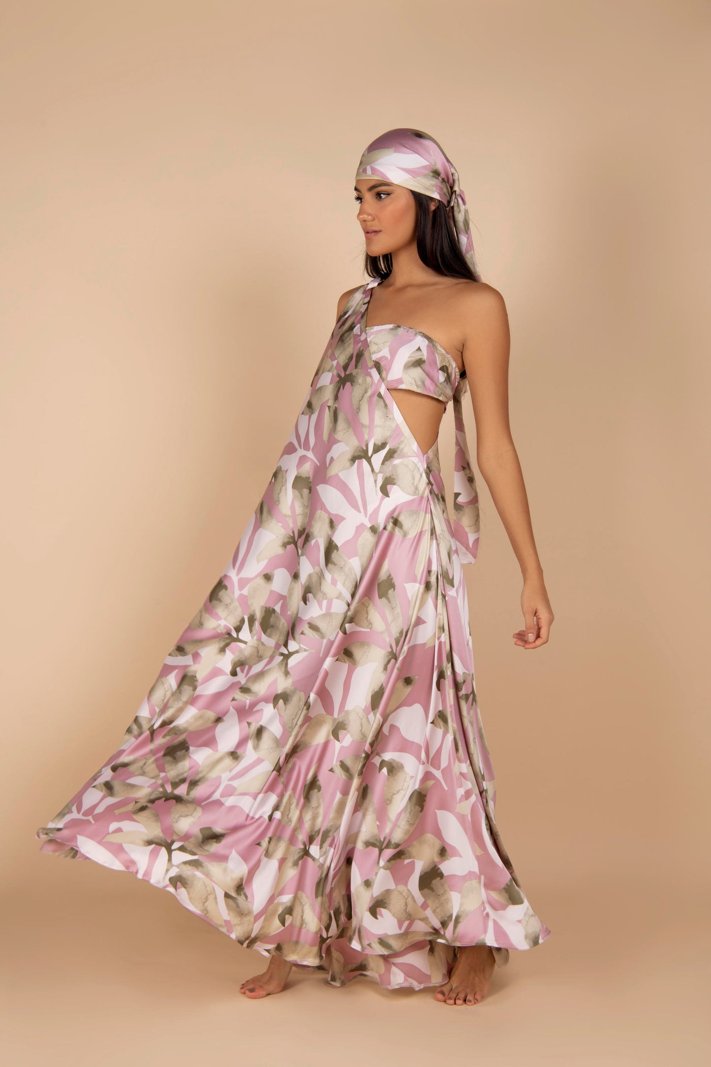 Floral Silk Dress